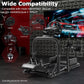 Zootopo Racing Simulator Cockpit 50mm Round Tube Driving Gaming Cockpit Fit for Logitech, Thrustmaster, Fanatec, PC, PS4, Xbox, Seat ,Pedal Wheel Not Included