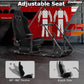 Zootopo Adjustable Sim Racing Cockpit with Black Seat, Fit for Logitech/Thrustmaster/Fanatec G920 G923 G29 Frame, Double Arm Reinforcement, No Steering Wheel, Pedal, Handbrake