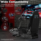 Zootopo Racing Simulator Cockpit with BlackSeat Multi-level Adjustment Fit for Logitech/Thrustmaster/Fanatec G29,G920,G923&T300RS&CSL-DD One-Piece Cockpit,Wheel,Handbrake and Pedals Not Included