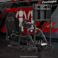 Zootopo Professional Racing Simulator Cockpit with TV Stand&Seat, Fit for Logitech G920/Thrustmaster/Moza, Streamlined Dual-arm Design, No Wheel, Pedals, Handbrake, and Monitor
