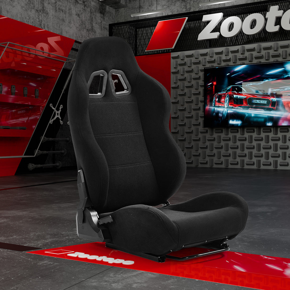 Zootopo Racing Seat with Adjustable Slide Adapt Racing Wheel Stand for Logitech G25 G27 G29 G920 Thrustmaster T80 T150 T300 T500 T300RS T500RS T-GT Racing Wheel Shifter and Pedals