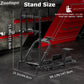 Zootopo Professional Racing Simulator Cockpit with Monitor Stand, Fit for Logitech G920/Thrustmaster/Moza, Streamlined Dual-arm Design, No Wheel, Pedals, Handbrake, Seat,and Monitor