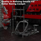Zootopo Professional Racing Simulator Cockpit with Monitor Stand, Fit for Logitech G920/Thrustmaster/Moza, Streamlined Dual-arm Design, No Wheel, Pedals, Handbrake, Seat,and Monitor