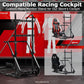 Zootopo Adjustable Sim Racing Cockpit with Monitor Mount, Fit for Logitech G923,Thrustmaster Wheels, Frame Double Arm Reinforcement, No Steering Wheel,Pedal,Display and Seat