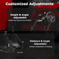 Zootopo Adjustable Sim Racing Cockpit with Monitor Mount, Fit for Logitech G923,Thrustmaster Wheels, Frame Double Arm Reinforcement, No Steering Wheel,Pedal,Display and Seat