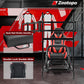 Zootopo Professional Racing Simulator Cockpit Frame with Red Seat&Triple Monitor Stand, Fit for Logitech G920/Thrustmaster/Moza, Shifter Platform Upgrade, No Wheel, Pedals, Handbrake and Monitor