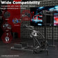 Zootopo Professional Racing Simulator Cockpit with Monitor Stand, Fit for Logitech G920/Thrustmaster/Moza, Streamlined Dual-arm Design, No Wheel, Pedals, Handbrake, Seat,and Monitor
