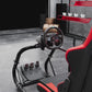 Zootopo Professional Racing Simulator Cockpit Frame with Red Seat, Fit for Logitech G920/Thrustmaster/Moza, Streamlined Dual-arm Design, No Wheel, Pedals, Handbrake and Monitor Stand
