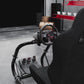 Zootopo Professional Racing Simulator Cockpit with Black Seat, Fit for Logitech G920/Thrustmaster/Moza, Streamlined Dual-arm Design, No Wheel, Pedals, Handbrake, and Monitor Stand