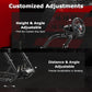 Zootopo Professional Racing Simulator Cockpit Frame with Red Seat, Fit for Logitech G920/Thrustmaster/Moza, Streamlined Dual-arm Design, No Wheel, Pedals, Handbrake and Monitor Stand