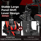 Zootopo G920 Racing Simulator Cockpit with Red Seat Frame Large Round Tube Stable and Adjustable Racing Wheel Stand Fit for Logitech G25 G27 G29 G920 Thrustmaster T80 T150 Wheel, Pedals and Shifter Not Include