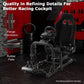 Zootopo Racing Driving Simulator Cockpit with Black Seat Stability Upgrade Fit for Logitech/Thrustmaster/Fanatec G27,G29,G920,G923,T300RS &CSL-DD Wheel Frame,No Steering Wheel,Pedal,Handbrake