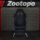 Zootopo Rear Seat Bottom Brackets of 30mm Square Tube Racing Simlator Cockpit with Black Seat， DIY Upgraded Racing Seat Gaming Steering Wheel Stand Thickened Steel Adjustable