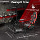 Zootopo Adjustable Racing Sim Cockpit with Red Seat Unobstructed Design for Both Legs Fit for Logitech/Thrustmaster G29 G923 G25 T80 T150 Racing Wheel Cockpit with Monitor Stand Not Include Steering Wheel,Pedals,Handbrake