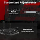 Zootopo Adjustable Racing Sim Cockpit with Triple Monitor Stand Unobstructed Design for Both Legs Fit for Logitech/Thrustmaster G29 G923 G25 T80 T150 Racing Wheel Cockpit Not Include Steering Wheel,Pedals,Handbrake