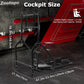 Zootopo Adjustable Racing Sim Cockpit with Monitor Stand Unobstructed Design for Both Legs Fit for Logitech/Thrustmaster G29 G923 G25 T80 T150 Racing Wheel Cockpit Not Include Steering Wheel,Pedals,Handbrake
