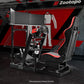 Zootopo 8040 Aluminum Profile Racing Simulaor Cockpit with Red Seat & Triple Display Stand Fit for Logitech/Thrustmaster/Fanatec G920,G923&T80 Professional,F1 Trunk,No Handbrake,Pedals,Steering Wheel