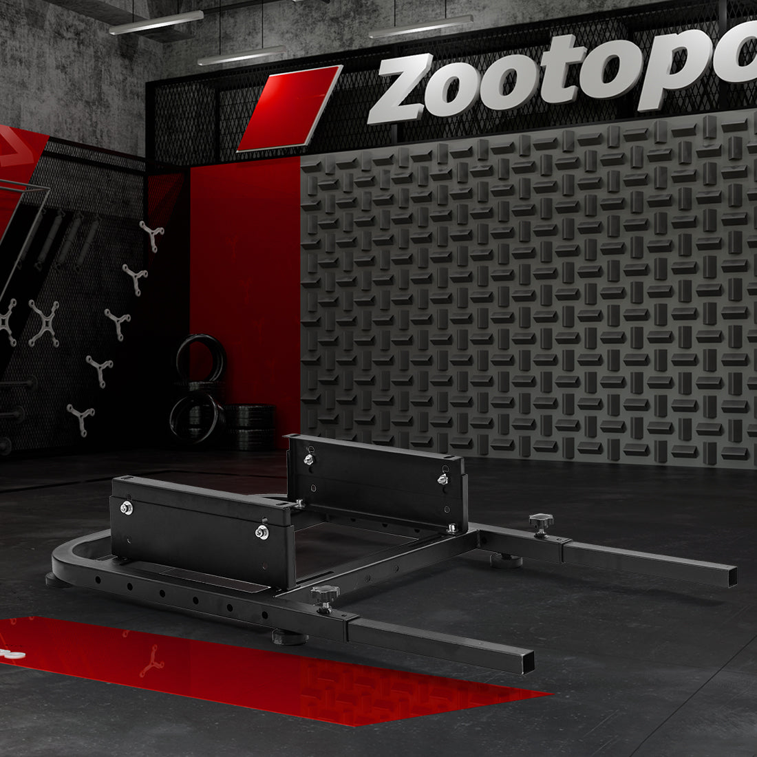 Zootopo Alloy Racing Bracket Accessories, Rear Half of Racing Wheel Stand Adjustable Width and Height of Seat Stand, Racing Simulator Cockpit Seat Mount, Support DIY