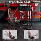 Zootopo 3060 Aluminum Profile Racing Simulator Cockpit with Red Seat and Triple-monitor Setup, Fit for Thrustmaster,for Fanatec,for Logitech G29 , Adjustable Driving Simulator Cockpit, Does Not Include Steering Wheel, Pedals, or Handbrake