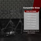 Zootopo Adjustable Racing Sim Cockpit with Black Seat Unobstructed Design for Both Legs Fit for Logitech/Thrustmaster G29 G923 G25 T80 T150 Racing Wheel Cockpit with Triple Monitor Stand Not Include Steering Wheel,Pedals,Handbrake