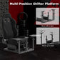 Zootopo Flight Simulator Cockpit with Black Seat Fit for Logitech X52 PRO,X56, Thrustmaster T16000M,HotasWarthing Flight Stick,Unlimited Adjustment,Not Include Steering Wheel,Pedals,Handbrake and Joystick