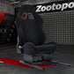 Zootopo Racing Simulator Cockpit with Black Seat, for Steering Wheel Stands, Double Locking Slides Cloth Breathable Gaming Seat,Add-On Stand