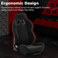 Zootopo Adjustable Sim Racing Cockpit with Black Seat Monitor Frame, Fit for Logitech/Thrustmaster/Fanatec G920 G923 G29 T80, Frame Double Arm Reinforcement, No Steering Wheel,Pedal,Handbra,Display