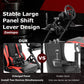Zootopo Flight Simulator Cockpit with Red Seat Fit for Fanatec/Moza/Logitech X52 PRO/THRUSTMASTER A10,T.16000M FCS Adjustable Versatile,No Joystick,Handbrake,Shifter,Pedals,Steering Wheel,TV Mount