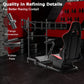 Zootopo Racing Simulator Cockpit with Triple Monitor Stand and Red Seat Suitable for Logitech/Thrustmaster T500RS TX G29 G920 G923 CSL-DD, Without Steering Wheel, Pedals, Handbrake