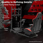 Zootopo Racing Cockpit with TV Stand &Red Seat Fit for Logitech,Thrustmaster G27 G920 T500 Wheel Shifter Pedals Not Included