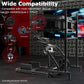 Zootopo Professional Racing Simulator Cockpit with Triple Monitor Stand, Fit for Logitech G920/Thrustmaster/Moza, Streamlined Dual-arm Design, No Wheel, Pedals, Handbrake, Seat and Monitor