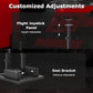 Zootopo Flight Simulator Cockpit with Red Seat Fit for Logitech X52 PRO,X56, Thrustmaster T16000M,HotasWarthing Flight Stick,Unlimited Adjustment,Not Include Steering Wheel,Pedals,Handbrake and Joystick