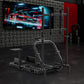 Zootopo Professional Racing Simulator Cockpit with Monitor Stand, Fit for Logitech G920/Thrustmaster/Moza, Streamlined Dual-arm Design, No Wheel, Pedals, Handbrake, Seat,and Monitor