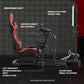 Zootopo Adjustable Racing Cockpit with TV Stand Seat Fit for Logitech,Thrustmaster,Fanatec,G920,T500,Wheel Shifter Pedals NOT Included