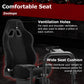 Zootopo Racing Driving Simulator Cockpit with Black Seat Stability Upgrade Fit for Logitech/Thrustmaster/Fanatec G27,G29,G920,G923,T300RS &CSL-DD Wheel Frame,No Steering Wheel,Pedal,Handbrake