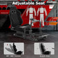 Zootopo Racing Driving Simulator Cockpit with Black Seat Stability Upgrade Fit for Logitech/Thrustmaster/Fanatec G27,G29,G920,G923,T300RS &CSL-DD Wheel Frame,No Steering Wheel,Pedal,Handbrake