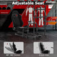Zootopo Adjustable Racing Cockpit with TV Stand Black Seat Fit for Logitech,Thrustmaster,Fanatec,G920,T500,Wheel Shifter Pedals TV NOT Included