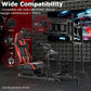 Zootopo Racing Sim Cockpit with Triple Monitor Mount and Seat Fits for Logitech/Thrustmaster/Fanatec/Moza G29 G920 G923 CSL-DD T248 Without Steering Wheel, Pedals ,TV and Shifter