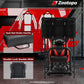 Zootopo Adjustable Racing Cockpit with TV Stand Seat Fit for Logitech,Thrustmaster,Fanatec,G920,T500,Wheel Shifter Pedals NOT Included