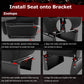 Zootopo Racing Sim Cockpit with Triple Monitor Mount and Seat Fits for Logitech/Thrustmaster/Fanatec/Moza G29 G920 G923 CSL-DD T248 Wheel Shifter Pedals  TV NOT Included