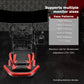 Zootopo 3060 Aluminum Profile Racing Simulator Cockpit with Red Seat and Triple-monitor Setup, Fit for Thrustmaster,for Fanatec,for Logitech G29 , Adjustable Driving Simulator Cockpit, Does Not Include Steering Wheel, Pedals, or Handbrake