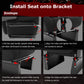 Zootopo Racing Simulator Cockpit with Black Seat Fit for Logitech G923/G29/G920, Thrustmaster, Fanatec,  Unlimited Adjustment,Not Included Shifter,Wheel,Pedals