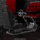 Zootopo Professional Racing Simulator Cockpit with Black Seat, Fit for Logitech G920/Thrustmaster/Moza, Streamlined Dual-arm Design, No Wheel, Pedals, Handbrake, and Monitor Stand