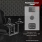 Zootopo Flight Simulator Cockpit with Black Seat Fit for Logitech X52 PRO,X56, Thrustmaster T16000M,HotasWarthing Flight Stick,Unlimited Adjustment,Not Include Steering Wheel,Pedals,Handbrake and Joystick