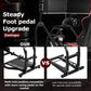 Zootopo Adjustable Racing Sim Cockpit with Red Seat Unobstructed Design for Both Legs Fit for Logitech/Thrustmaster G29 G923 G25 T80 T150 Racing Wheel Cockpit with Triple Monitor Stand Not Include Steering Wheel,Pedals,Handbrake