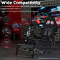 Zootopo Foldable X-Design Rig Racing Simulator Cockpit Frame  With Seat- Direct Drive Compatible Fit for Logitech/Thrustmaster/Fanatec G29 G920 G923 T248 T300 Not Included Wheel Shifter and Pedals