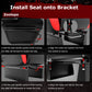 Zootopo Professional Racing Simulator Cockpit Frame with Red Seat&Triple Monitor Stand, Fit for Logitech G920/Thrustmaster/Moza, Shifter Platform Upgrade, No Wheel, Pedals, Handbrake and Monitor