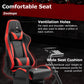 Zootopo Adjustable Racing Cockpit Red Seat Fit for Logitech, Thrustmaster,G923,G920,Wheel Shifter Pedals Not Included