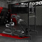 Zootopo Professional Racing Simulator Cockpit with Triple Monitor Stand, Fit for Logitech G920/Thrustmaster/Moza, Streamlined Dual-arm Design, No Wheel, Pedals, Handbrake, Seat and Monitor