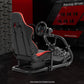 Zootopo Professional Racing Simulator Cockpit Frame with Red Seat, Fit for Logitech G920/Thrustmaster/Moza, Streamlined Dual-arm Design, No Wheel, Pedals, Handbrake and Monitor Stand